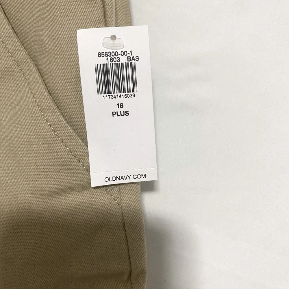 Old Navy Khaki Size 16 Plus Stretch Bootcut Girls Adjustable Waist Pant Girls